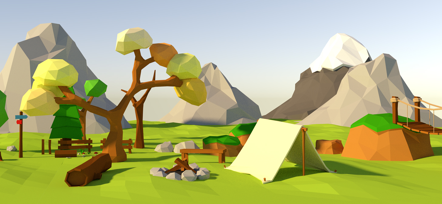 Low poly game art with Blender by jayanam on DeviantArt