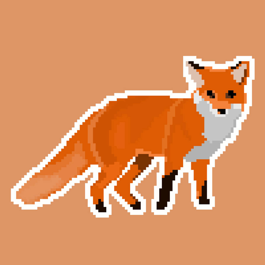 Pixel Fox by lonezi on DeviantArt