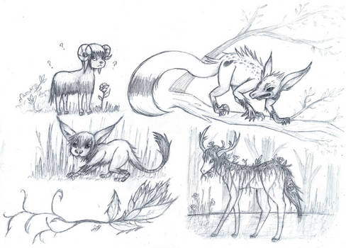 Creature Concept Page - Mammals (C2CP-001M)