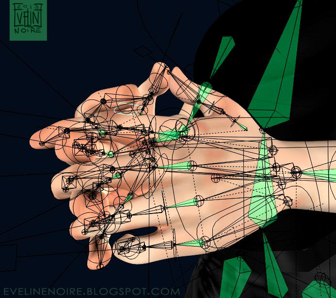 3D hands - Rigging by EvelineNoire on DeviantArt
