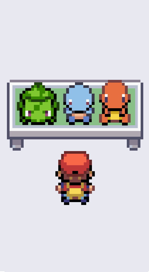 Pokemon - Kanto Starters - Qixels by SuperOrdinary on DeviantArt