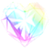 Rainbow Heart Crystal by SilverRose808