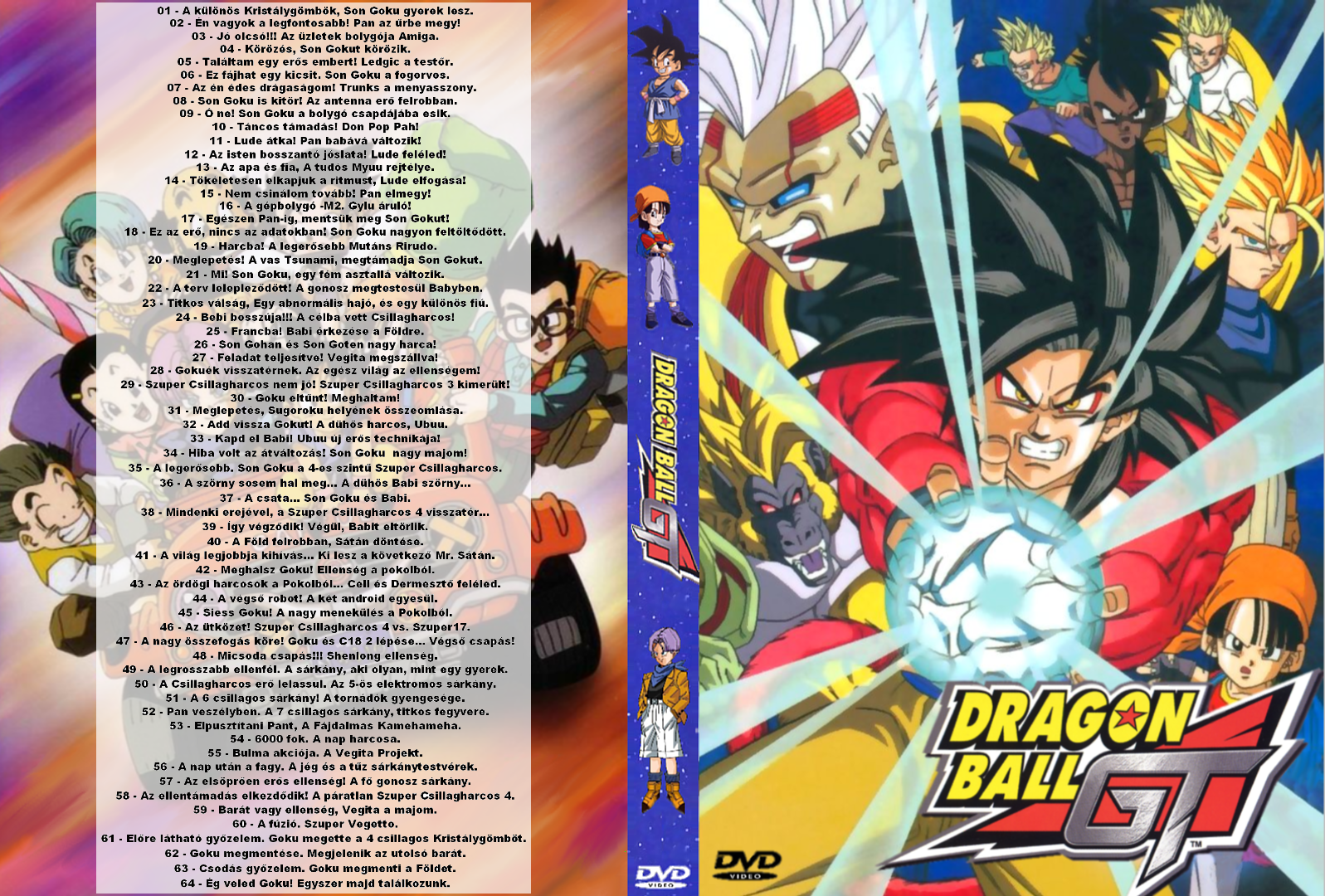 DVD Dragon Ball Gt Sagas Completas Ep. 1 A 64 En 16 (Edição em