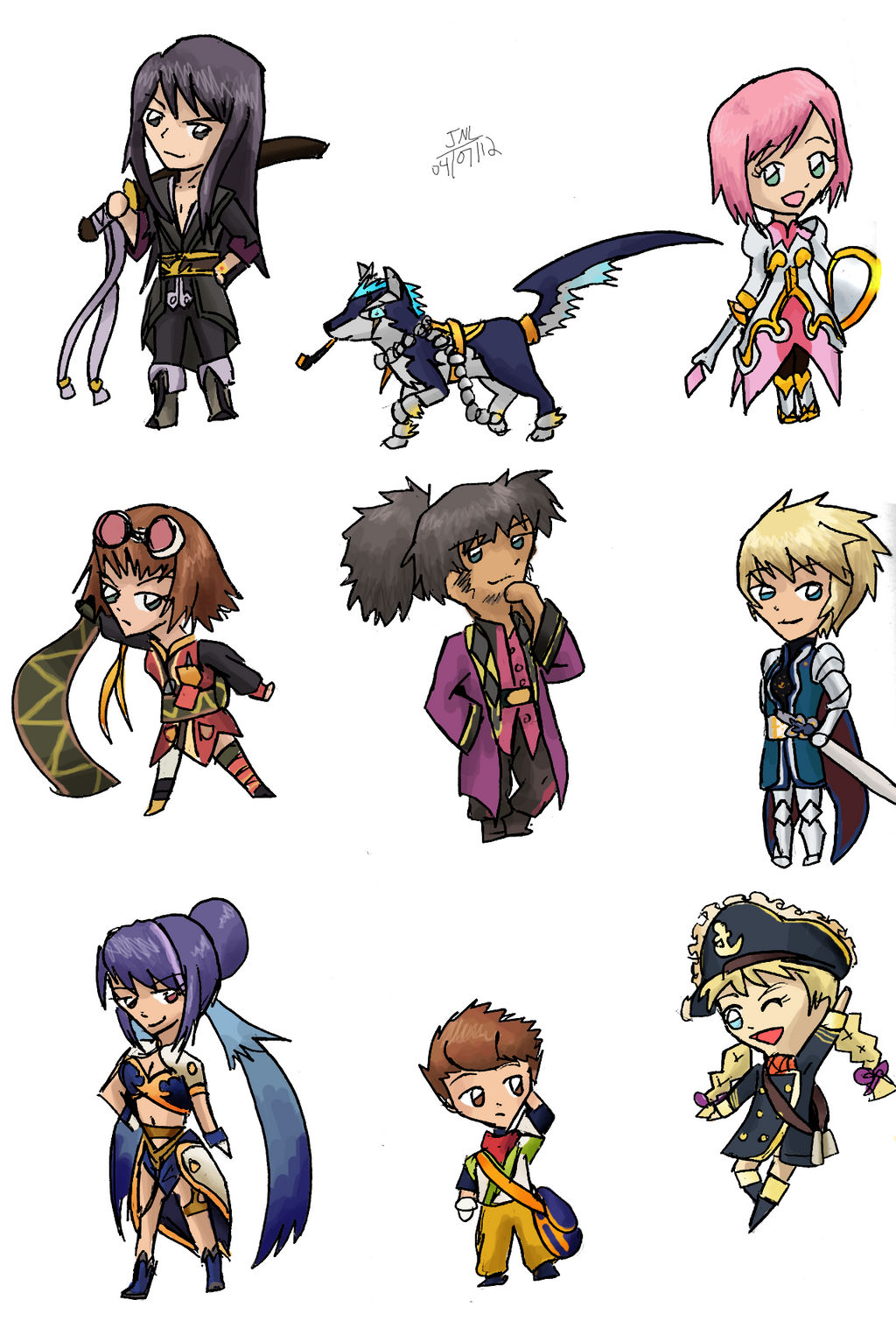 Chibi Vers Vesperia chibis by MissKilvas on DeviantArt