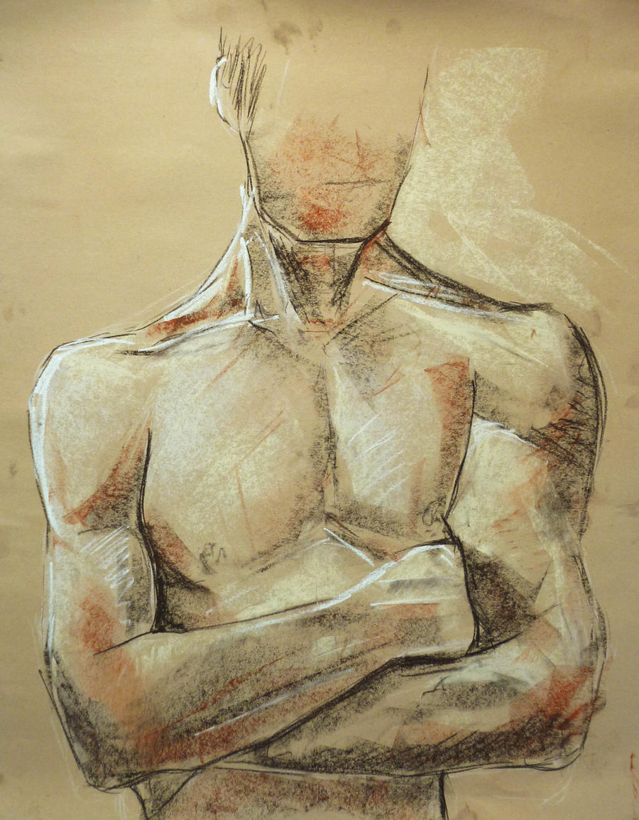 life drawing - chest and arms