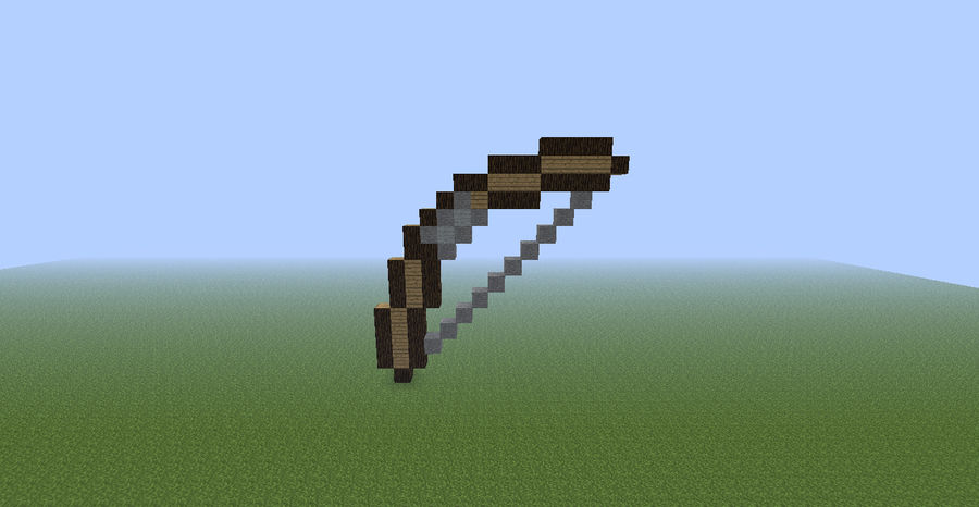 Minecraft Giant Bow Statue by dynamite2001 on DeviantArt