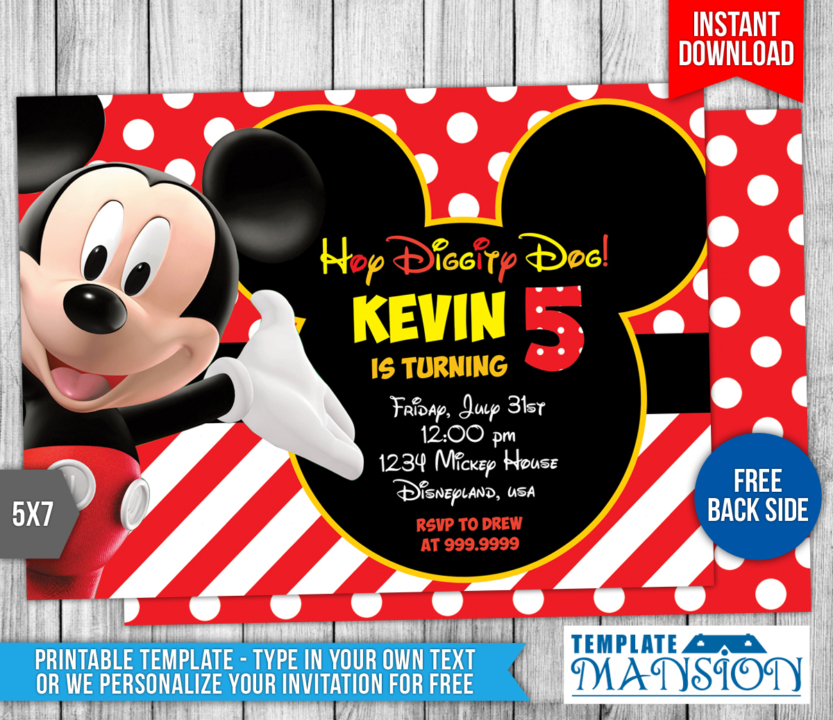 Mickey Mouse Clubhouse Birthday Invitation by templatemansion on DeviantArt mickey-mouse-clubhouse-birthday-invitation-by-templatemansion-on-deviantart