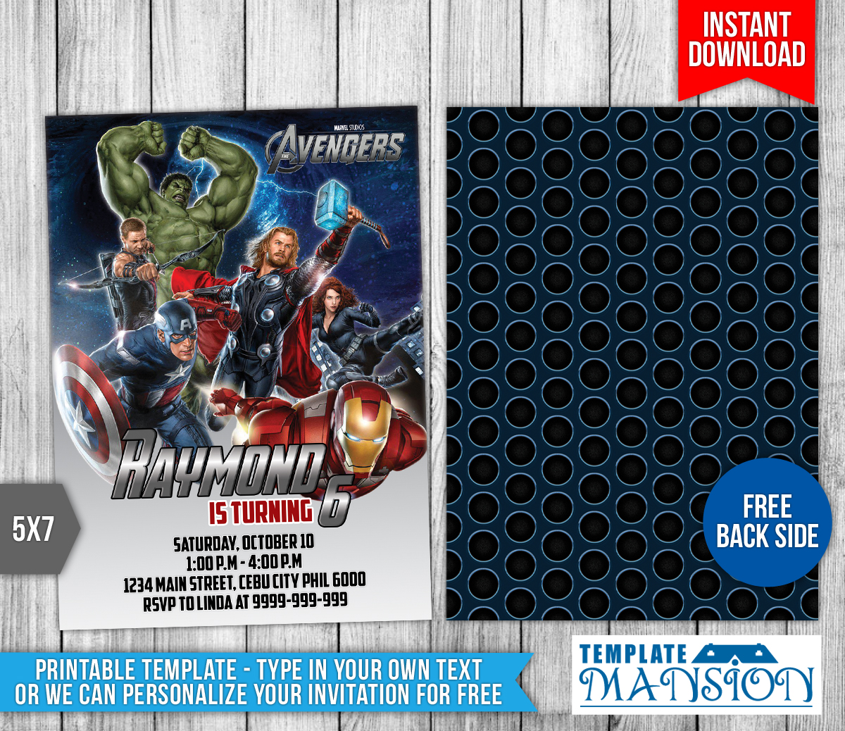 Avengers Birthday Invitation #21 by templatemansion on DeviantArt For Avengers Birthday Card Template