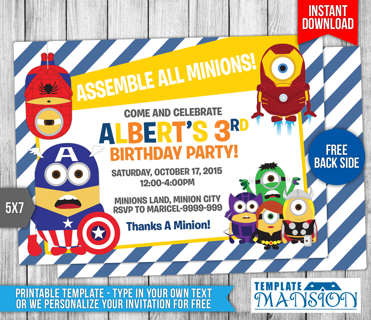 Minions Birthday Party Invitations Sansalvaje Com