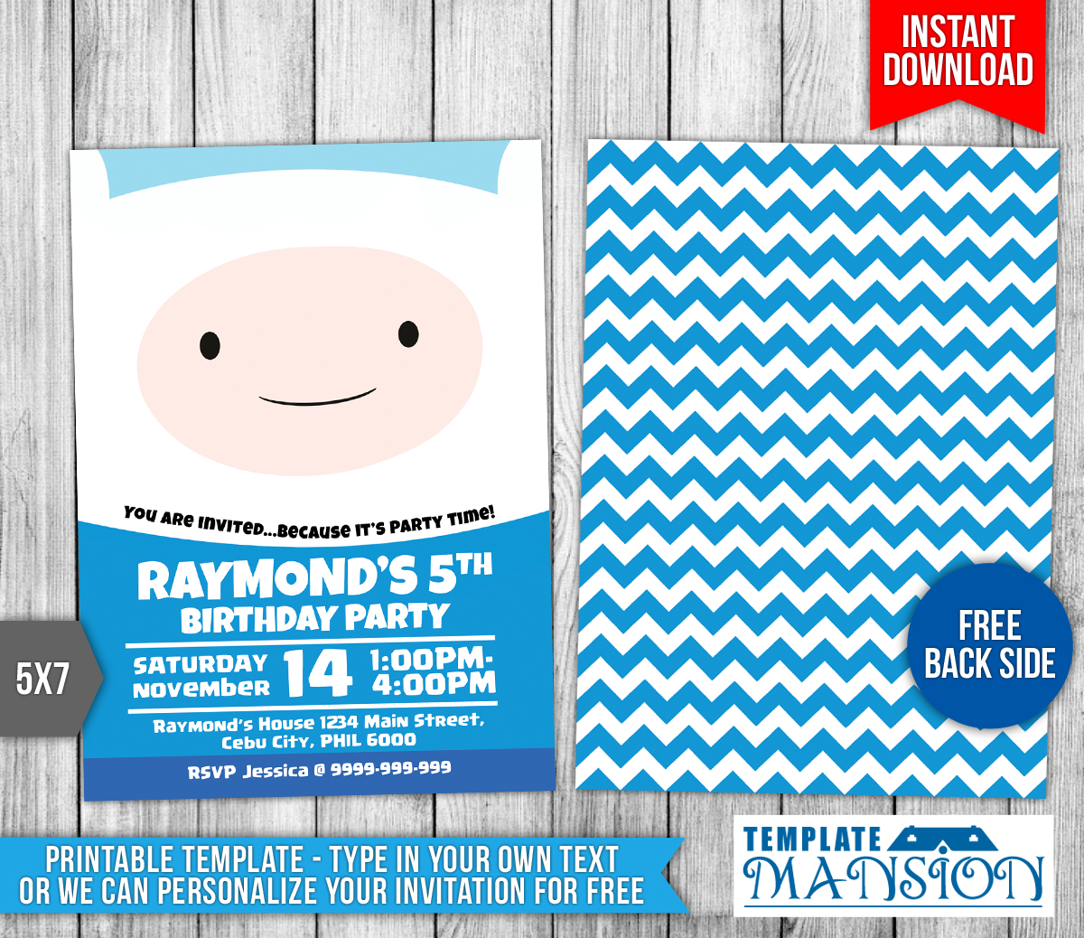Adventure Time Birthday Invitation Template 2 By Adventure Time Birthday Invitation Template 2 By