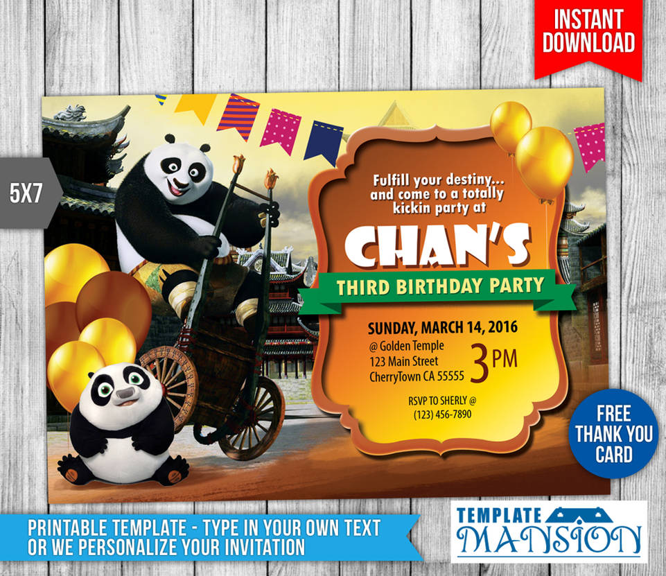 kung-fu-panda-invitation-with-thank-you-card-by-templatemansion-on-deviantart for Free Printable Panda Birthday Invitations Kung Fu Panda Invitation with Thank You Card by templatemansion on DeviantArt for Free Printable Panda Birthday Invitations