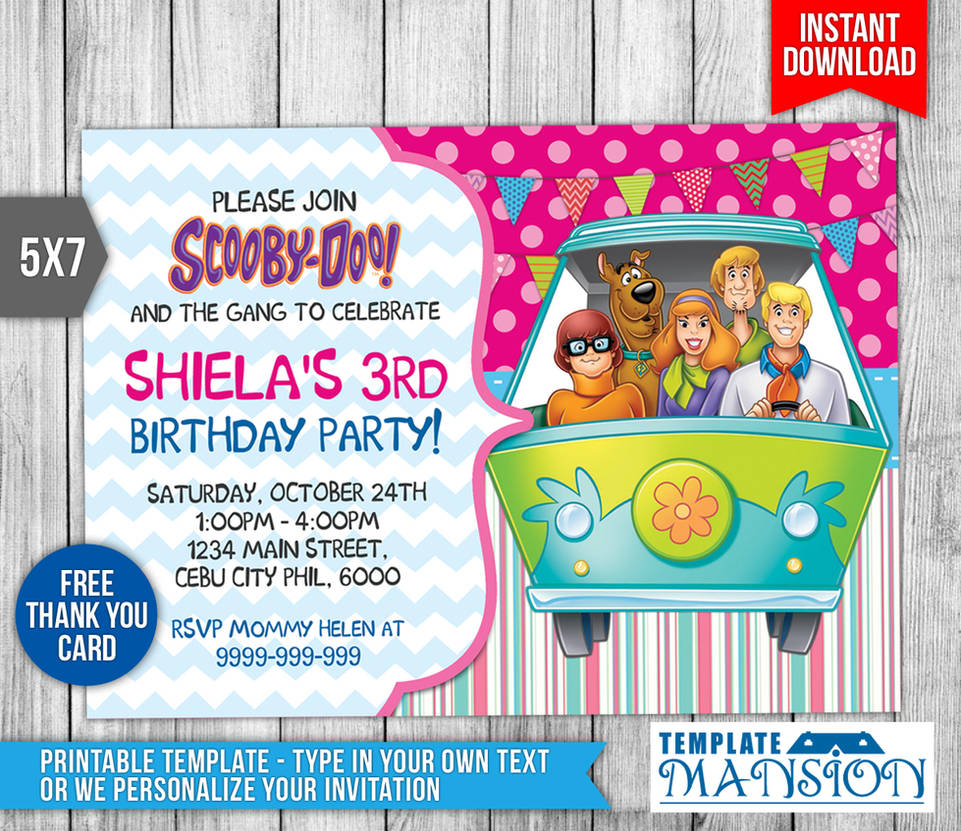 Scooby Doo Birthday Invitation, Invite, PSD by templatemansion on DeviantArt scooby-doo-birthday-invitation-invite-psd-by-templatemansion-on-deviantart