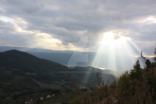 Sunlight through the clouds