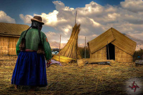 Viviendo en Isla de los Uros