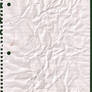 Crinkled Lined Paper