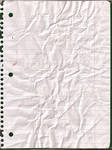 Crinkled Lined Paper by kizistock