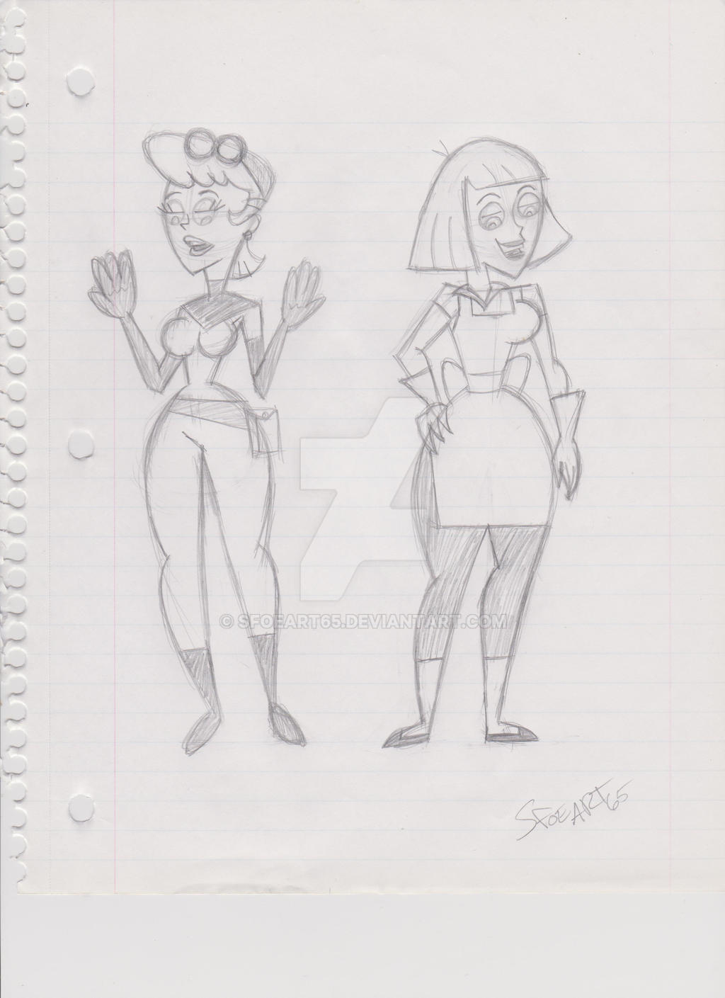Dexter's mom and Maddie Fenton clothes swap by sfoeart65 on DeviantArt