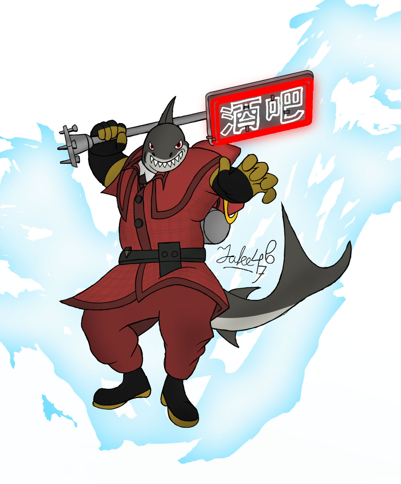 William The PyroShark (For JonyDany12) by Jake47b on DeviantArt