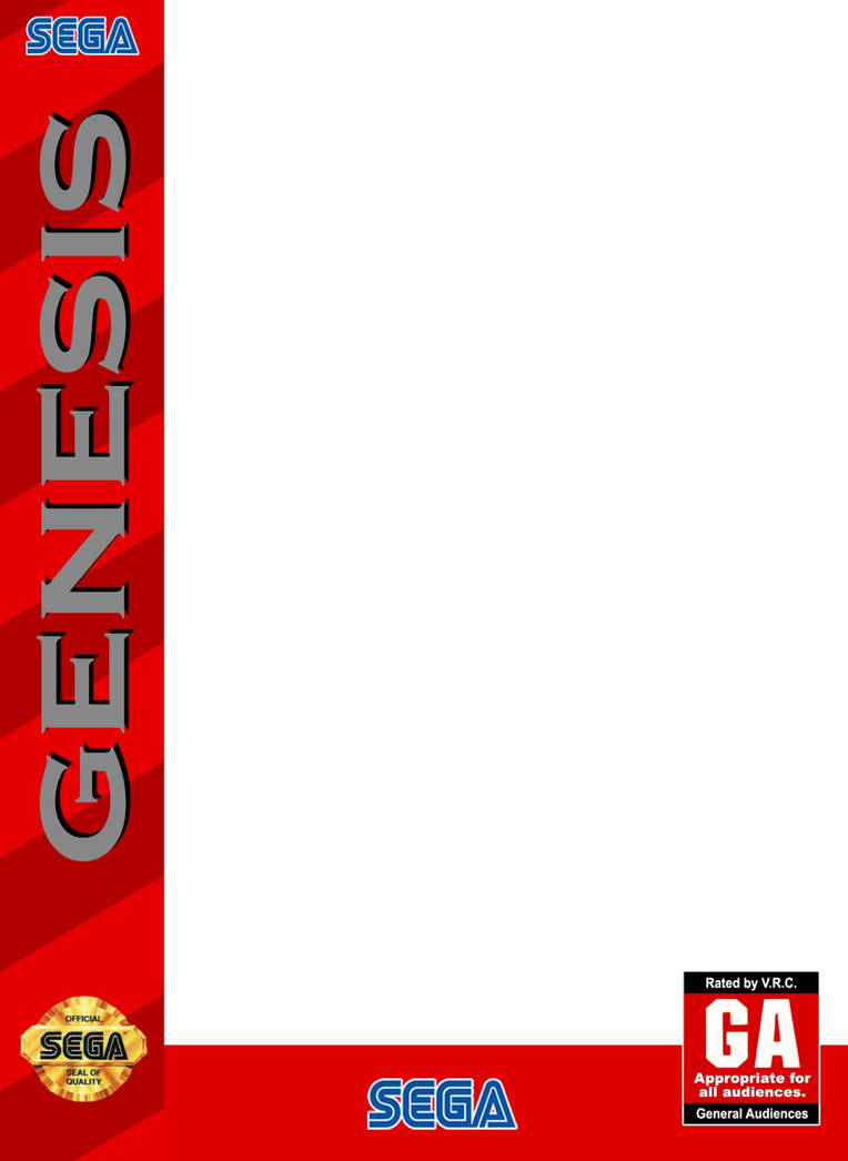 Sega Genesis Boxart Template (USA 1993) by GenesisMegaDrive21 ...