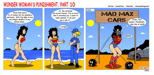 Commission Wonder Woman's Punishment Part 10 by alexanderlegrand