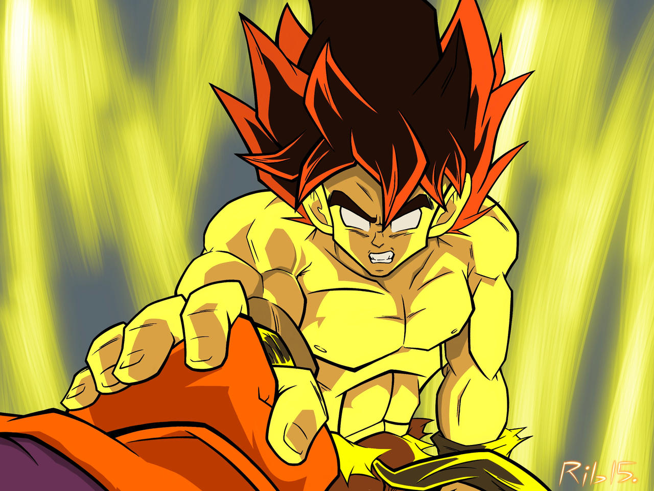 False Super Saiyan Goku by Rib1515 on DeviantArt