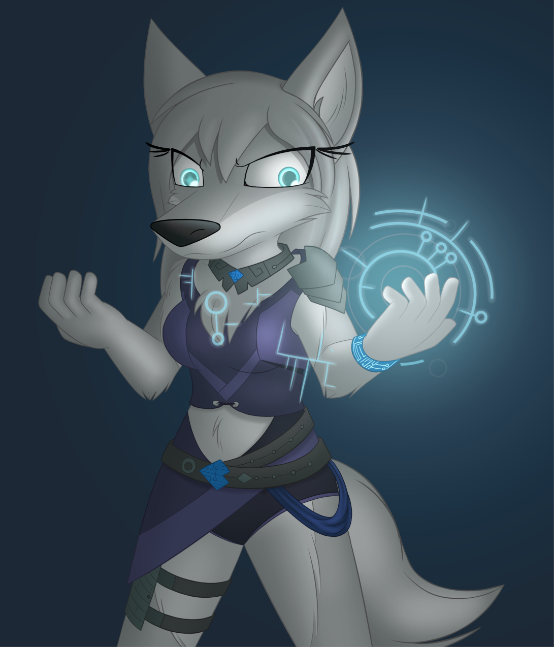 Data Mage Lupa by W0lfmare