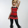 Blonde in Red Latex I