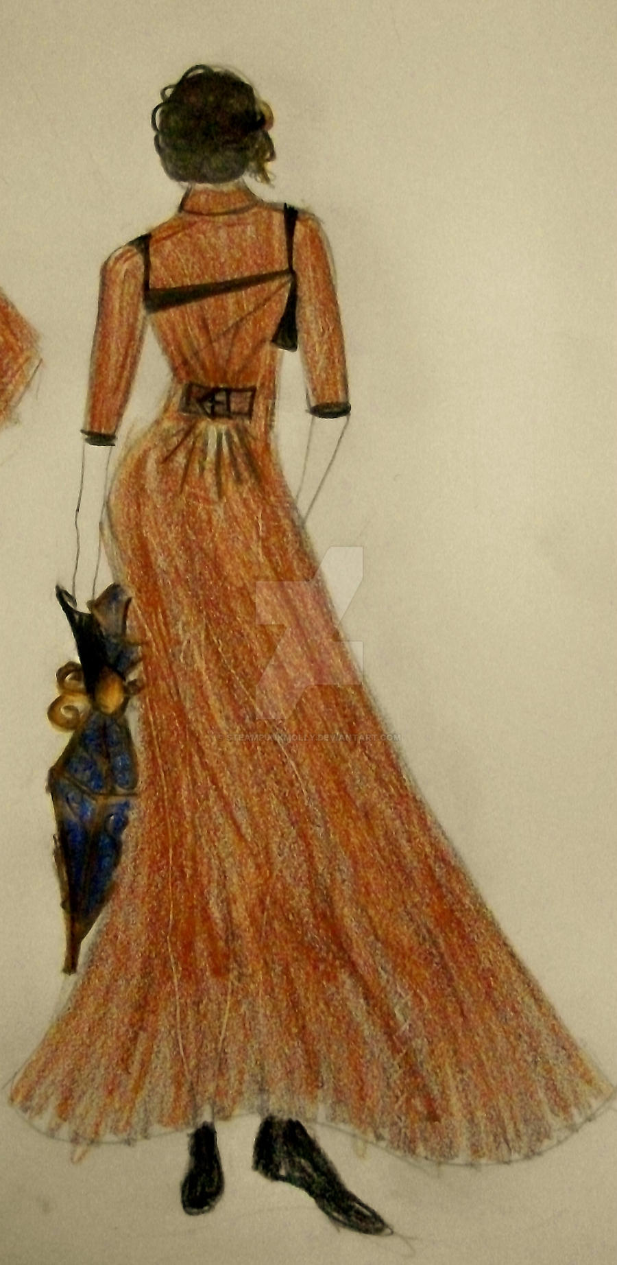 Back View Character Eight by SteampunkMolly on DeviantArt