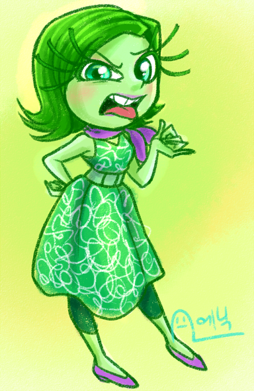 Disgust Inflation Deviantart Inside out - Disgust by AnicMJ on DeviantArt