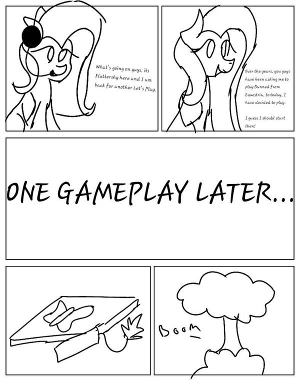 Fluttershy Plays Banned From Equestria Daily By Trebleclopping On Deviantart