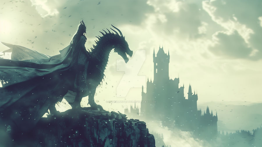 Ambient Dragon Rider by MarkIllustrated on DeviantArt