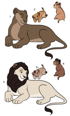 Lion king family adoptables 