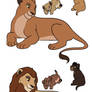 Lion king family adoptables