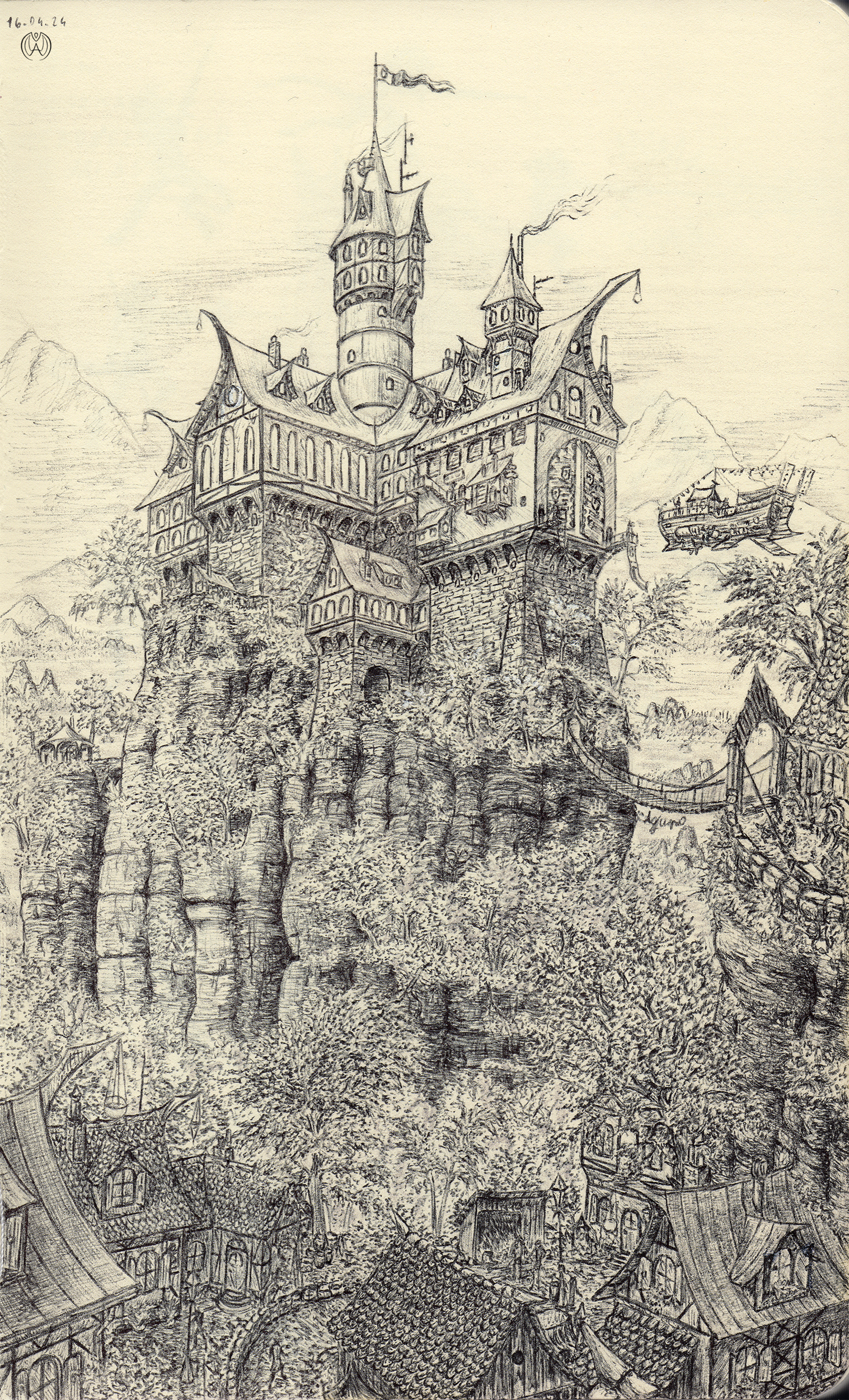 Mansion on a rock