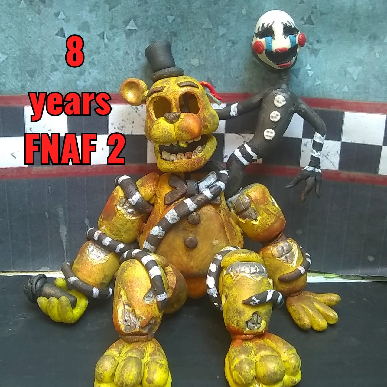 Withered Golden Freddy Plush Papercraft Built by VincintAfton on