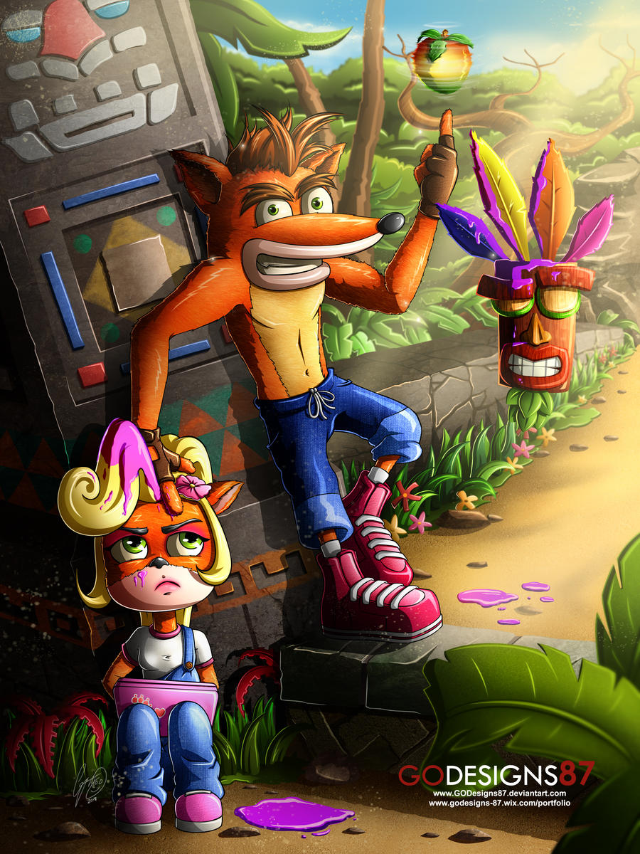 Wumpa Whoops Crash Bandicoot by GODesigns87 on DeviantArt