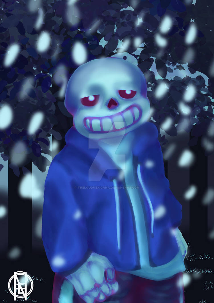 Sans - first digital undertale illustration by TheLoudMexicana on ...