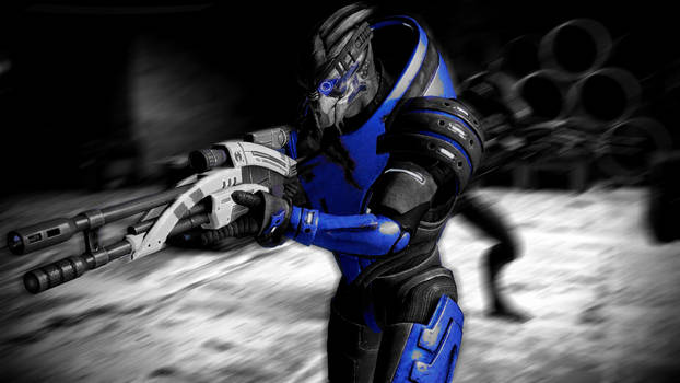 Garrus Vakarian: grey-blue