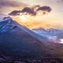 Sunset and snowstorms