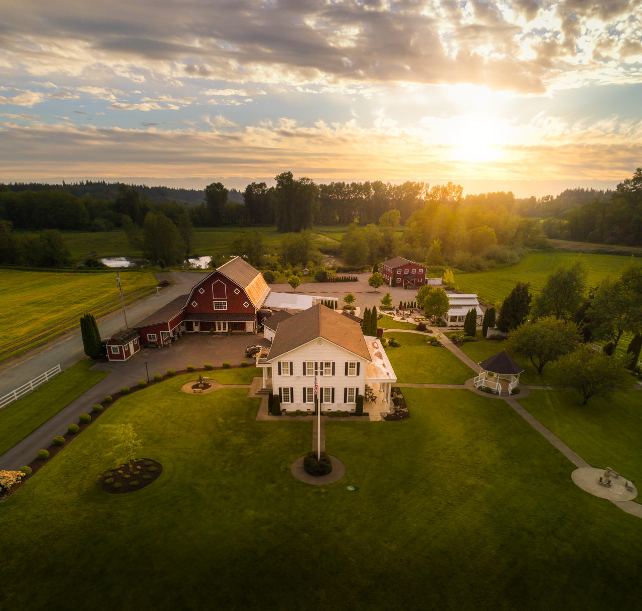 Stilly Brook Farm by PNWDronetography on DeviantArt