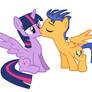 Flash Sentry And Twilight Sparkle Kissing