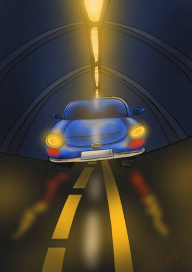 Night Time Tunnel Drive