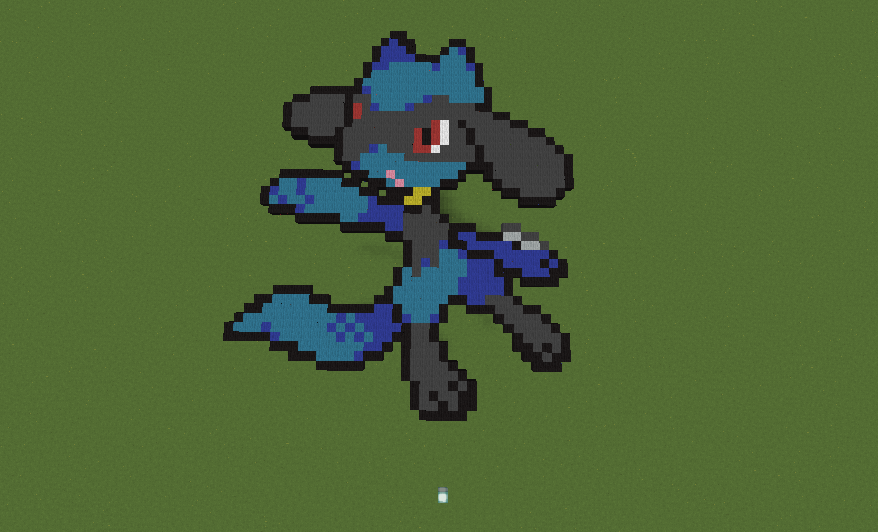 Minecraft Pokemon Pixel Art: Shiny Riolu by kmg001 on DeviantArt