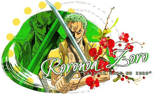 One Piece - Roronoa Zoro Signature