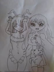 Shakugan no shana and her bunny sister twin