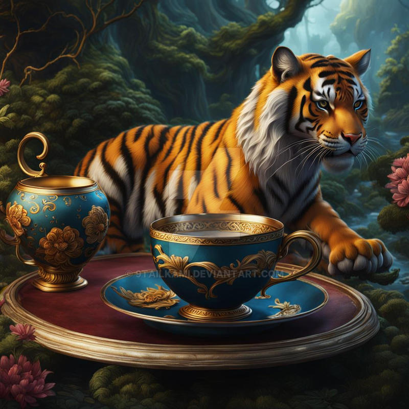 Tiger Tea Bot The Tiger Came to Tea by 9TailKami on DeviantArt