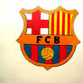 Barcelona's logo on the wall in my bedroom