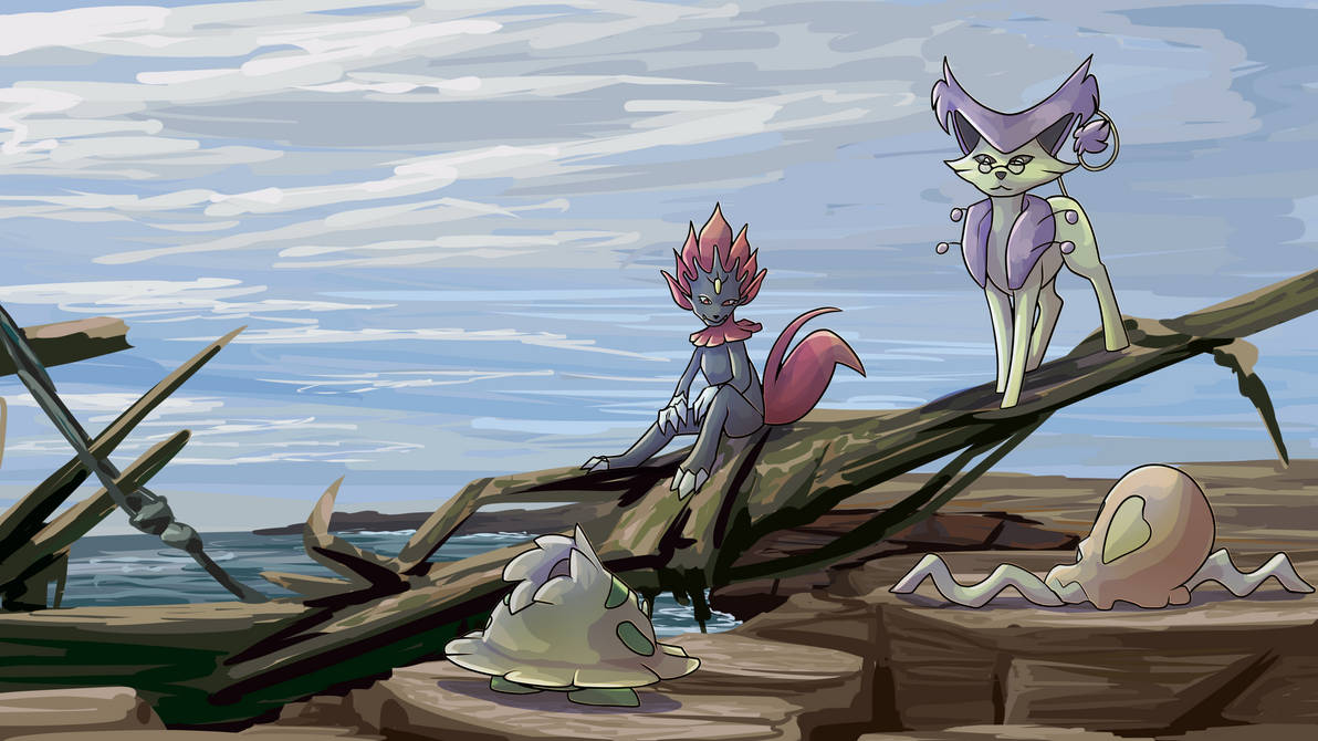Embea Chilling at the Front of the Shipwreck by embea on DeviantArt
