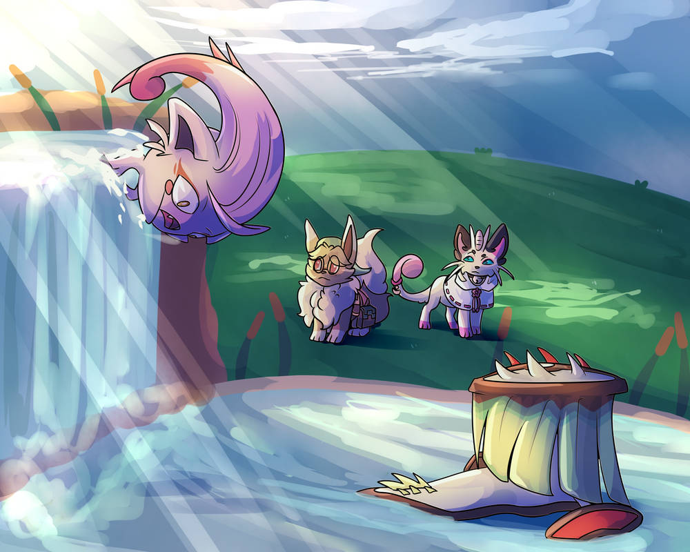 Embea Falling Down the Waterfall by embea on DeviantArt