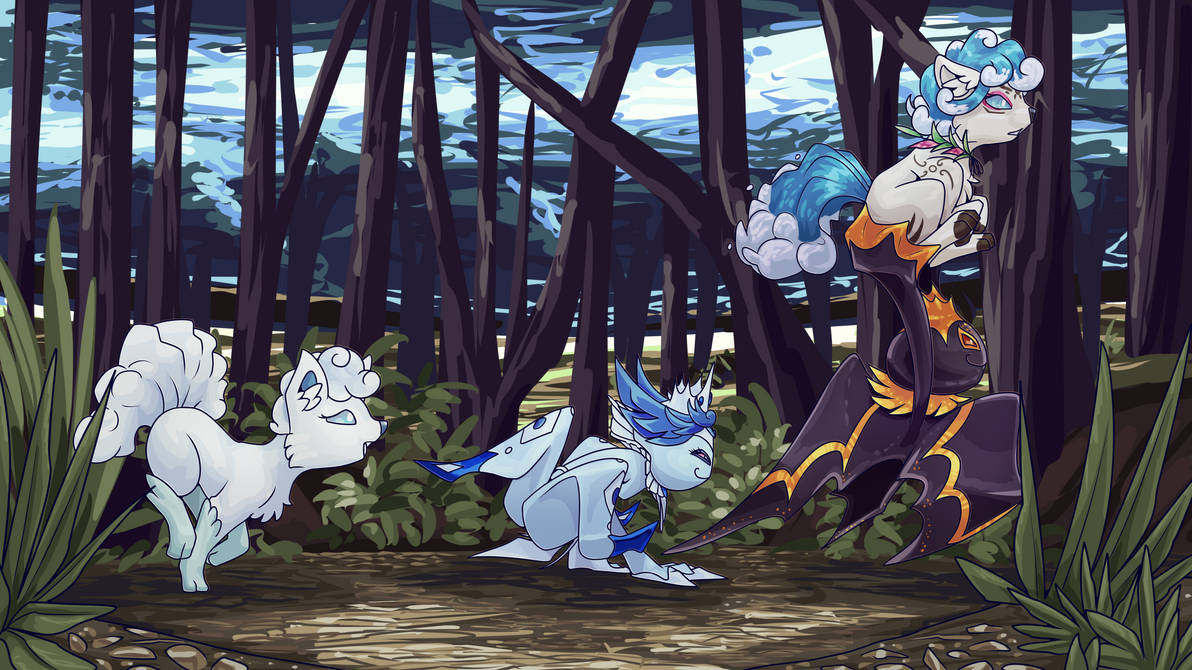 Embea Running through buggy woods by embea on DeviantArt